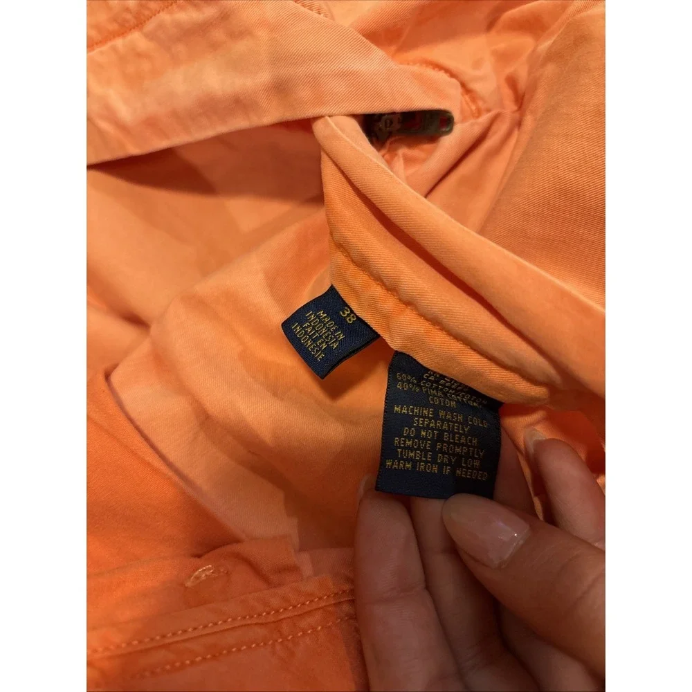 Womens Polo Classic Fit Ralph Lauren Orange Shorts‎ Size 38